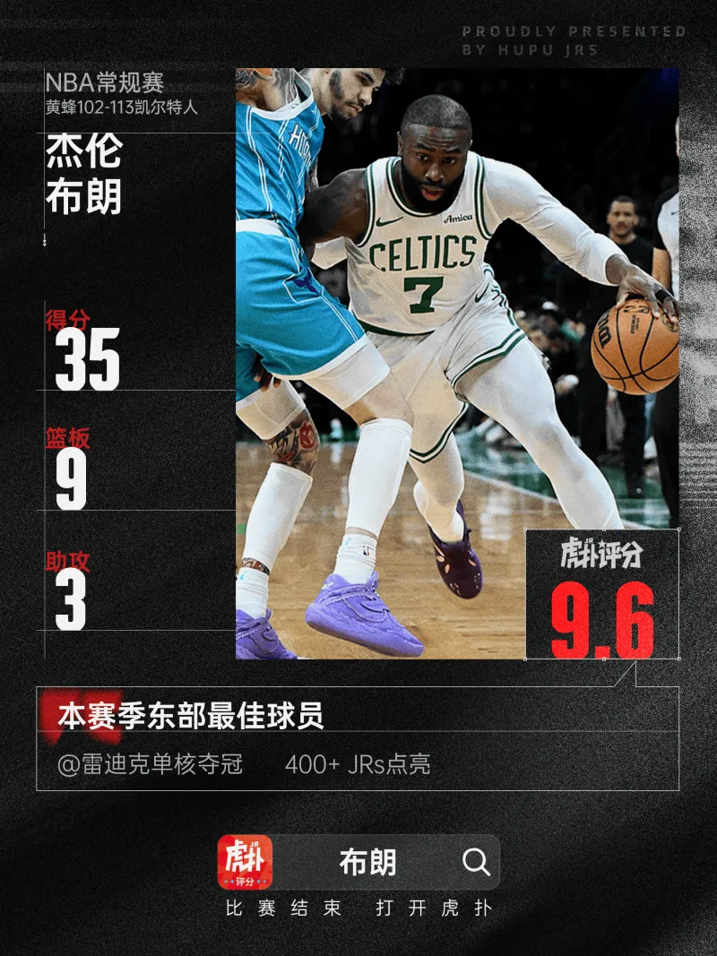 世界杯竞猜-布朗35分9板、费尔斯40分5板6助3断，今日最佳你选谁？